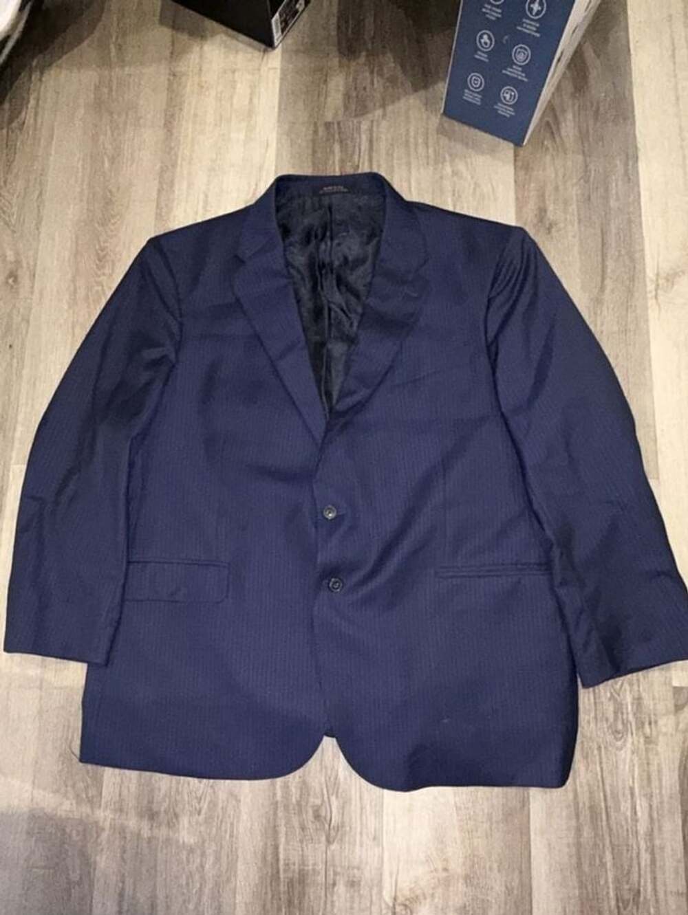 J.S. A. Bank Reserve Liberty Blazer Suit Jacket Blue Pinstripe